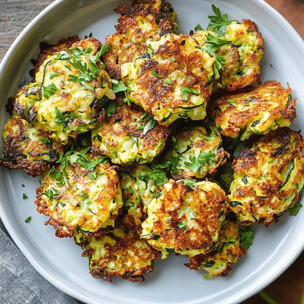 These Easy Zucchini Fritters are the perfect way to enjoy fresh summer veggies! Crispy on the outside and tender inside, they make a great appetizer or side dish. Packed with zucchini and seasoned to perfection, they're sure to be a hit at your next gathering. Save this recipe for a delicious and healthy snack idea that everyone will love!